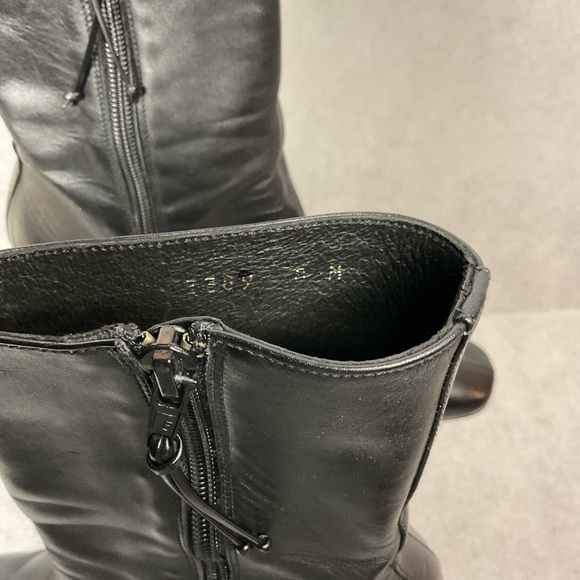 DONALD PLINER HEELED BOOTS- BLACK-SIZE 7 - Picture 7 of 13